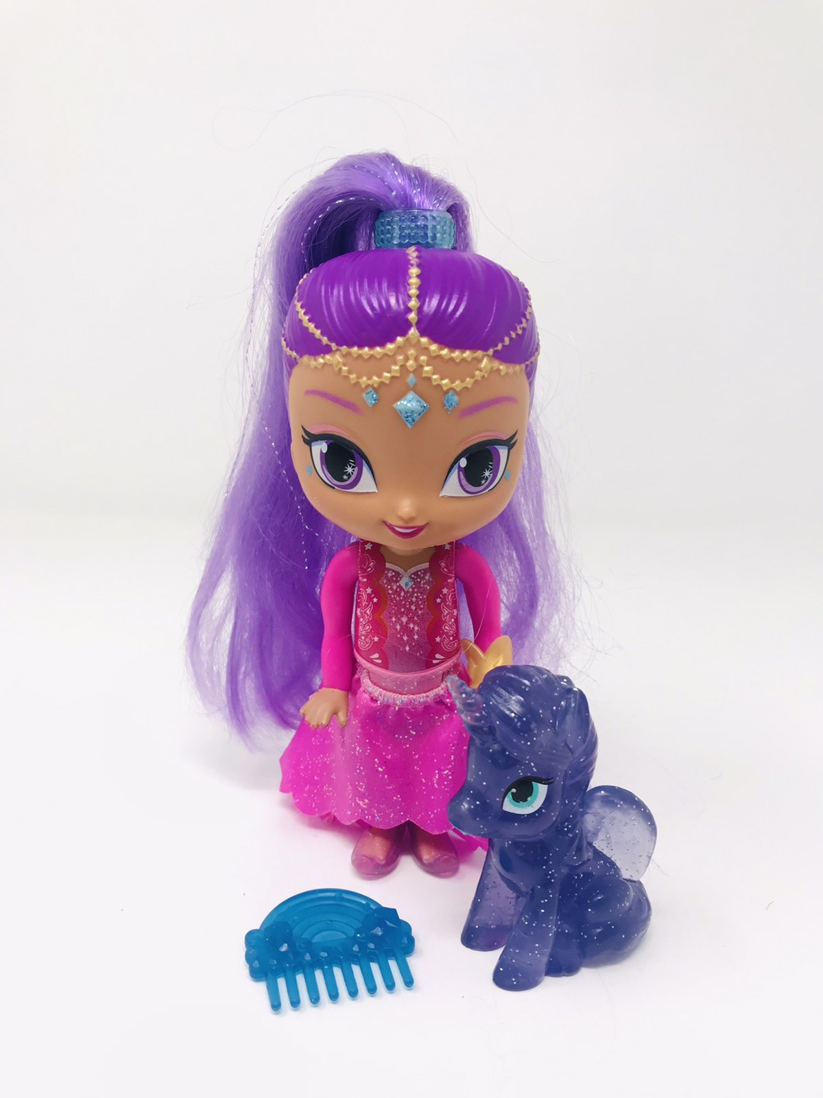 Fisher-Price Shimmer and Shine Sparkle Pets Glitter Afina & Glittercorn 6”