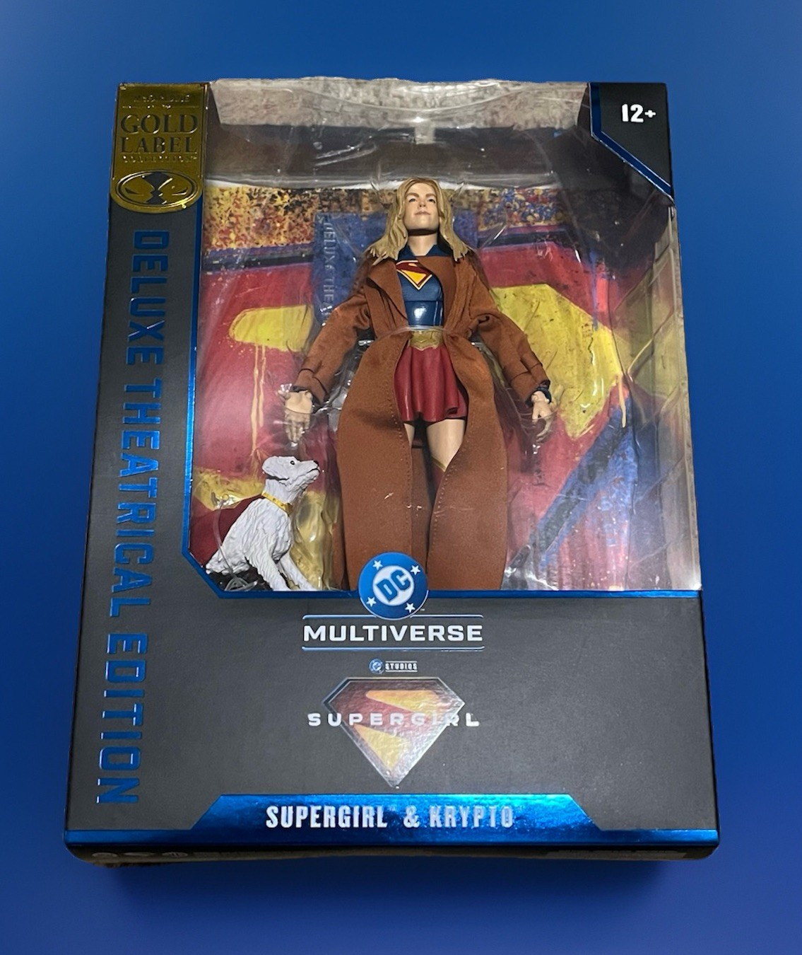 McFarlane Supergirl & Krypto Deluxe Figure DC Multiverse Gold Label IN HAND R2S