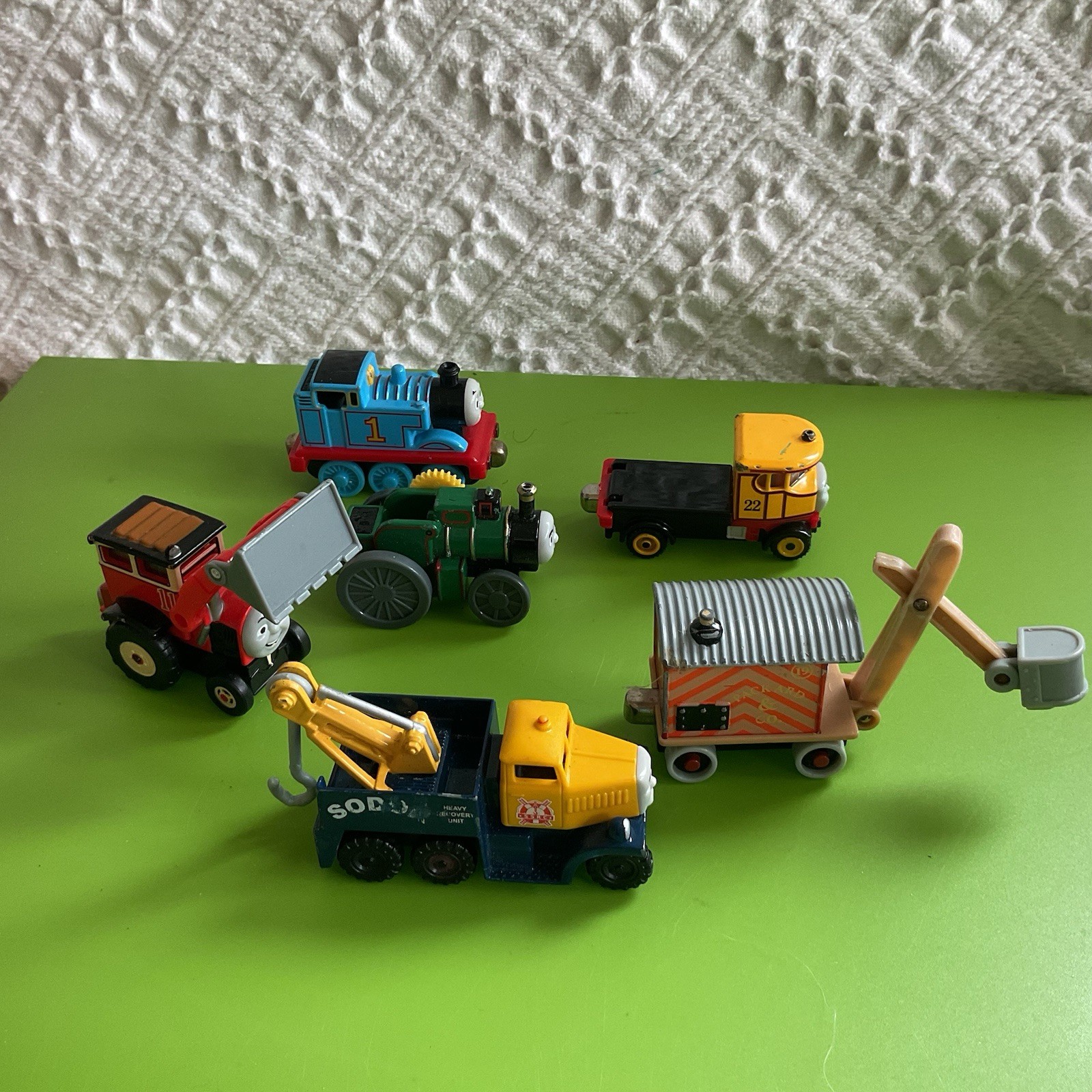 6-Thomas &Friends Push Pull Vehicles Lot Butch Isobella Jack Trevor Ned Thomas