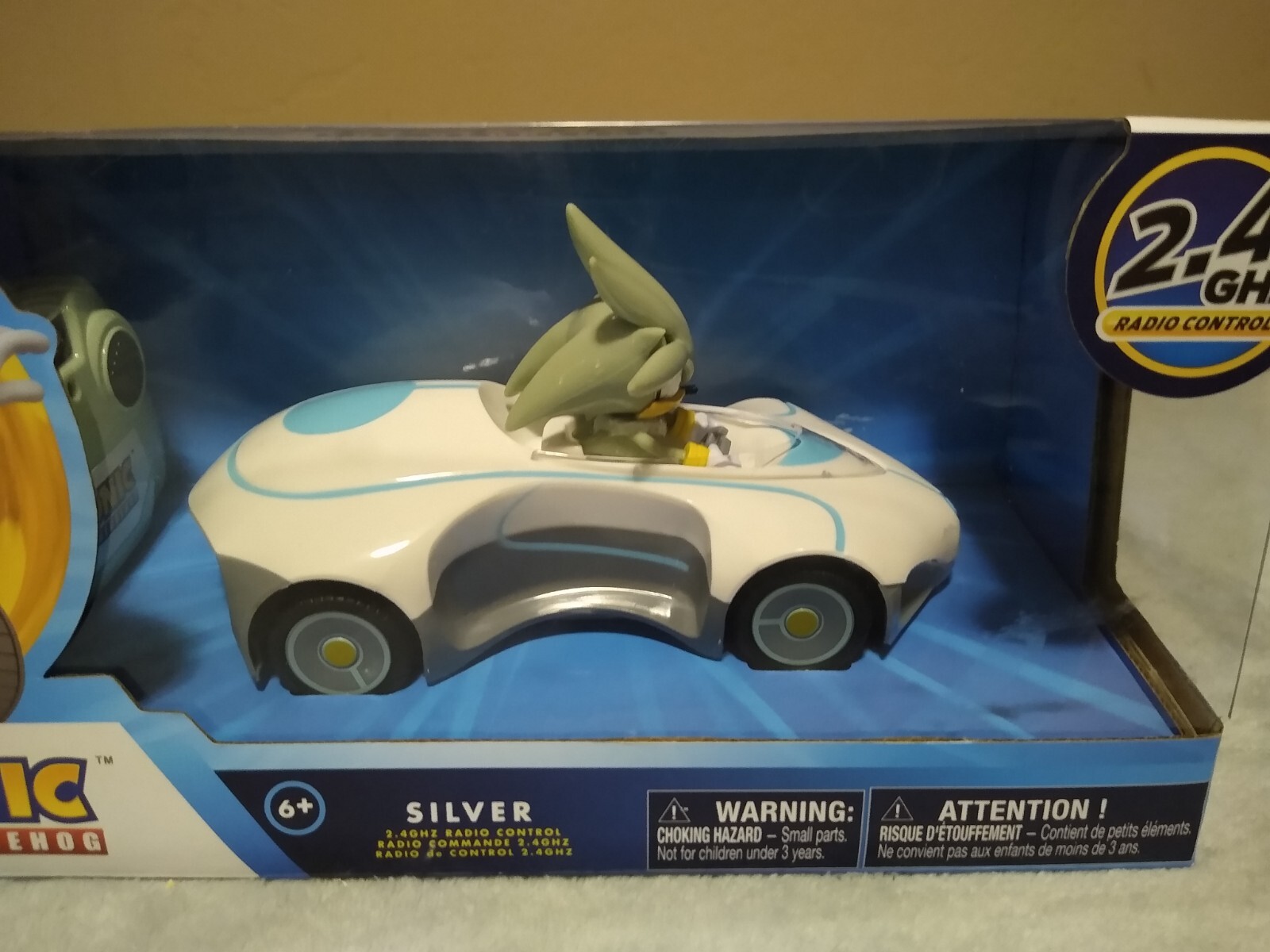 Sonic The Hedgehog Silver Radio Control Car MISB 2022 NKOK 2.4 GHz ~NEW