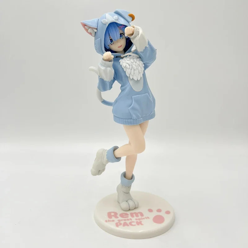 22cm Starting Life in Another World Ram/Rem Anime Girl Figure Fluffy Pack Ram