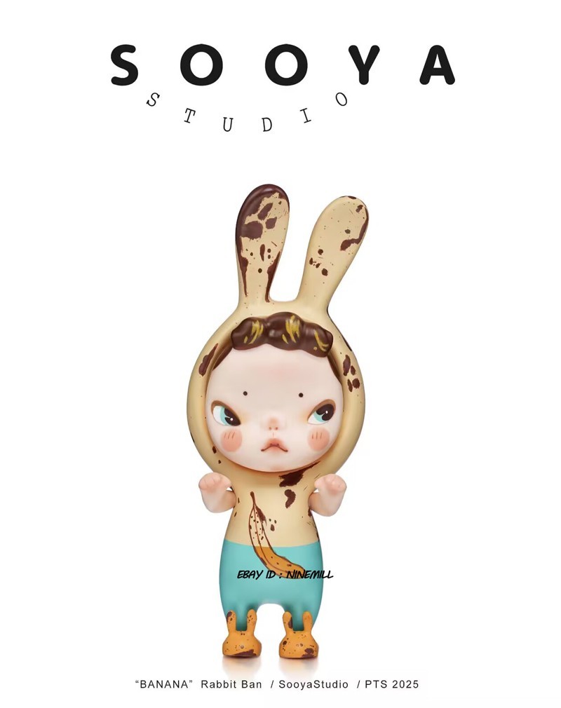 Sooya Studio « Banana » Rabbit Ban 2025 Limited Edition Tidal Current Toys