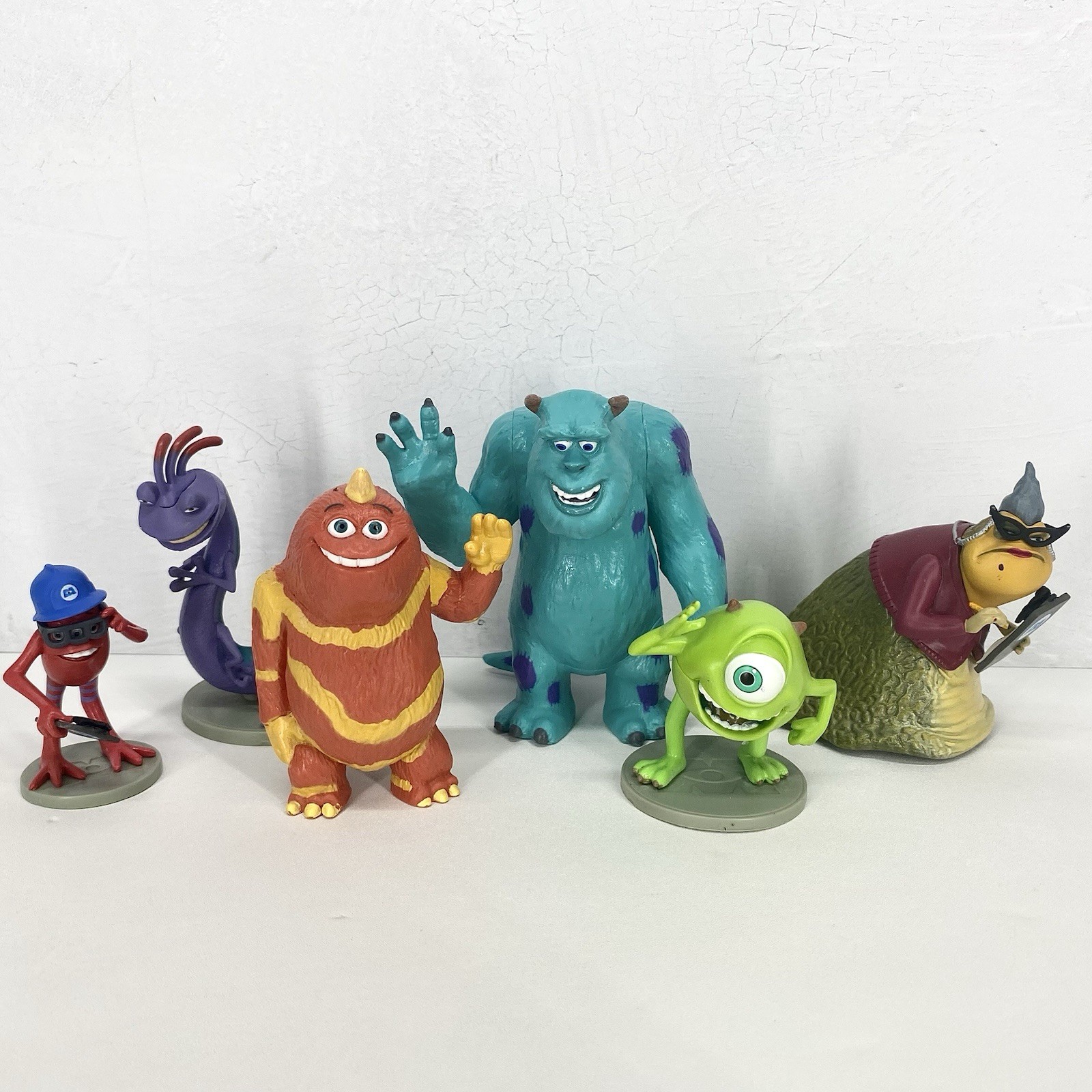 Monsters Inc Disney Store Figure Set 6 Pieces Pixar PVC Toys