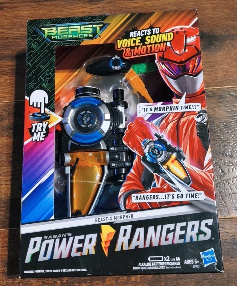 Hasbro Power Rangers Beast Morphers Beast-X MORPHER Blue Silver NEW