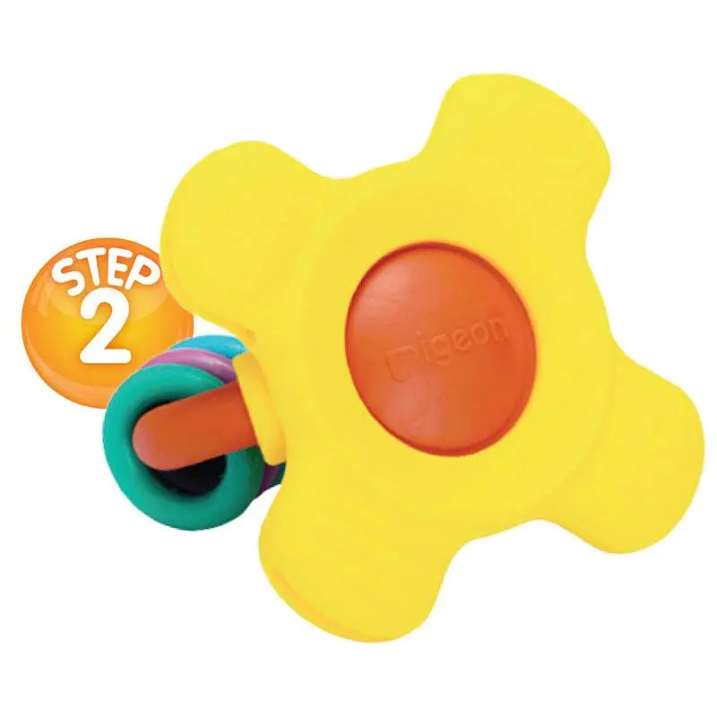 Pigeon Training Teether Step 2 Baby Teething Toy Silicone BPA Free Safe Newborns