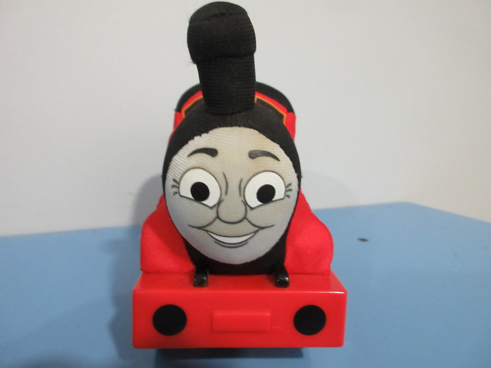 Thomas Train & Friends #5 James Red Engine Plush Stuffed Push Along Toddler Toy