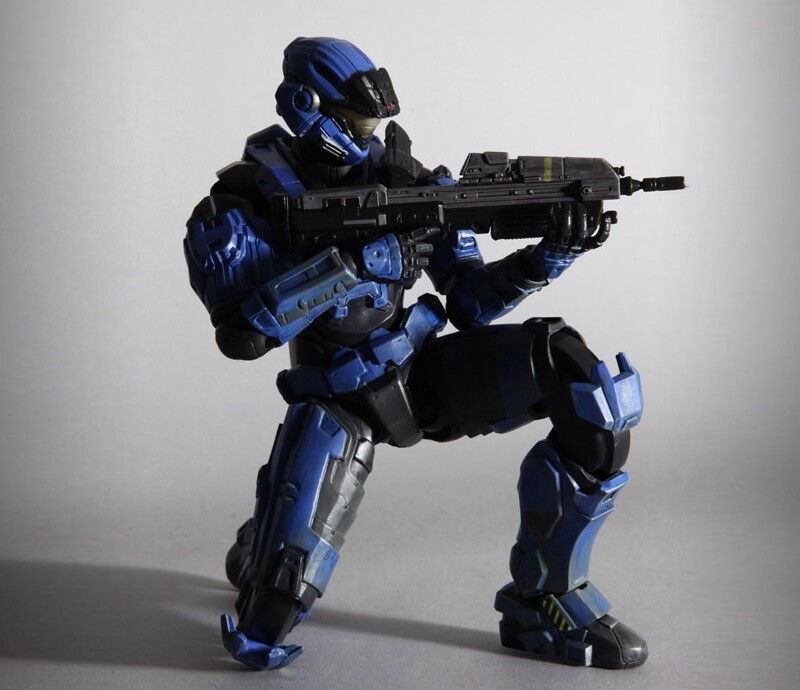 Square Enix Halo Reach Noble Six (BLUE) Play Arts Kai Action Figure SDCC