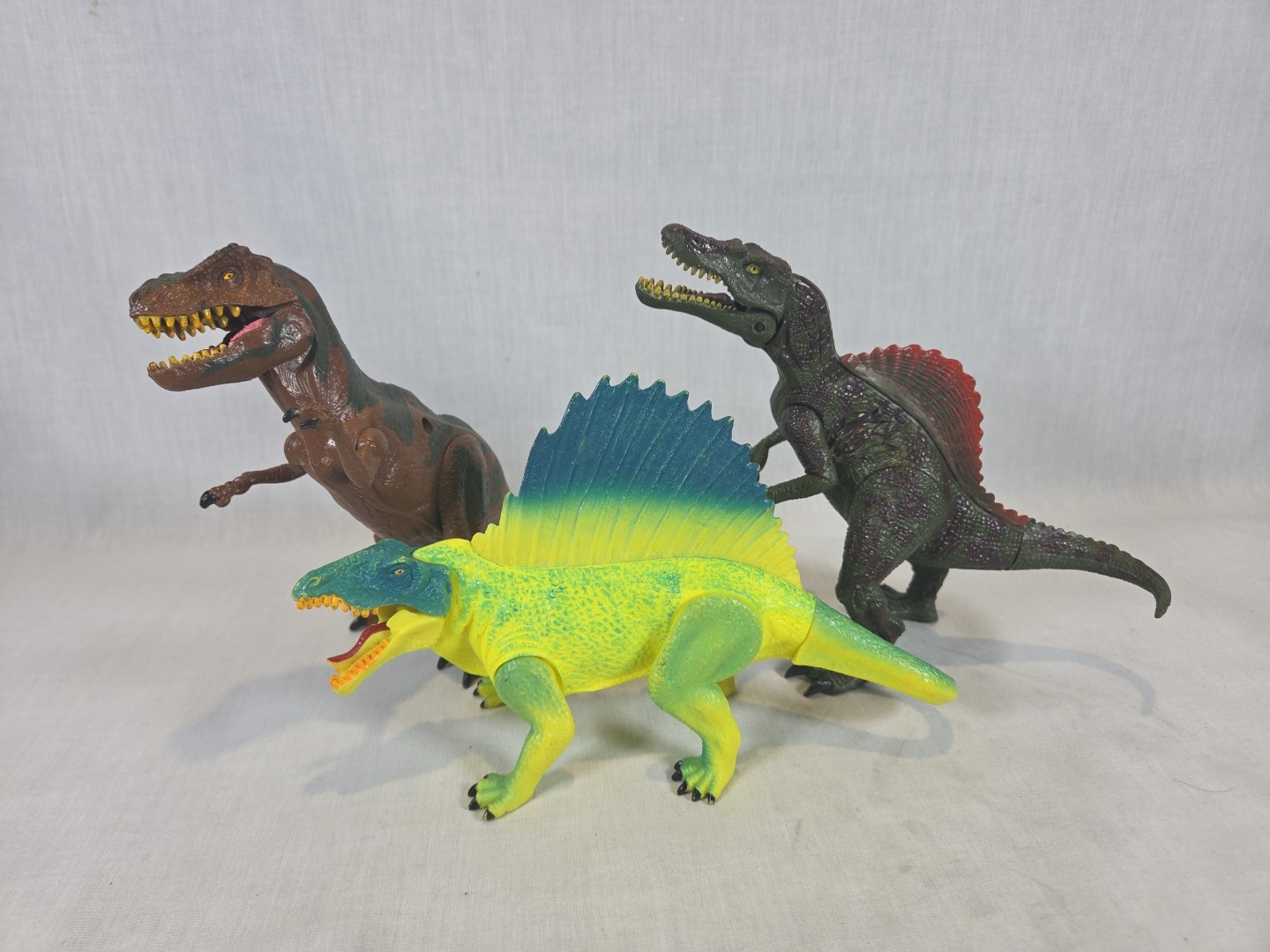 Kids Galaxy Dinosaur Figures – Lot Of 3 Dimetrodon Tyrannosaurus Spinosaurus