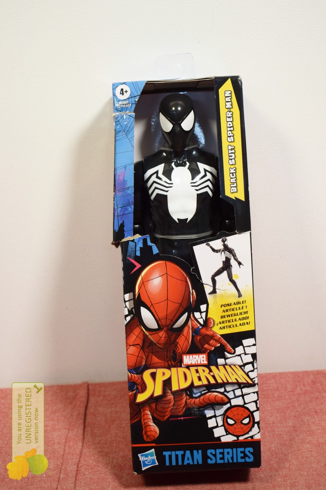 Marvel Spider-Man Titan Series Black Suit Spider-Man Action Figure