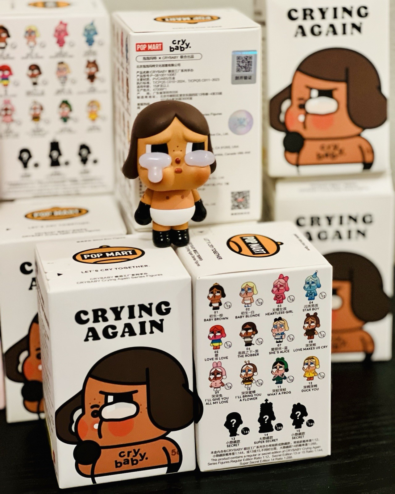 * Authentic * POP MART Crybaby Crying Again Vinyl Figurine Blind Box