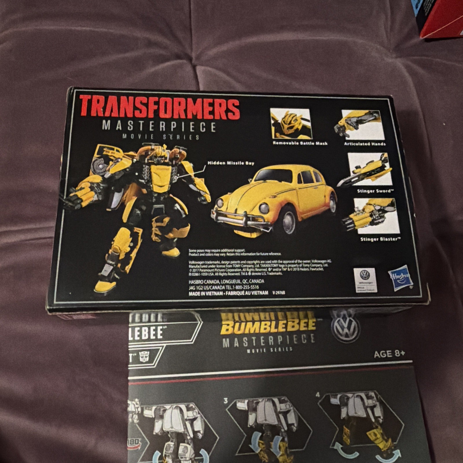 Box & Instructions ONLY Transformers Movie Masterpiece MPM-7 Bumblebee VW Beetle