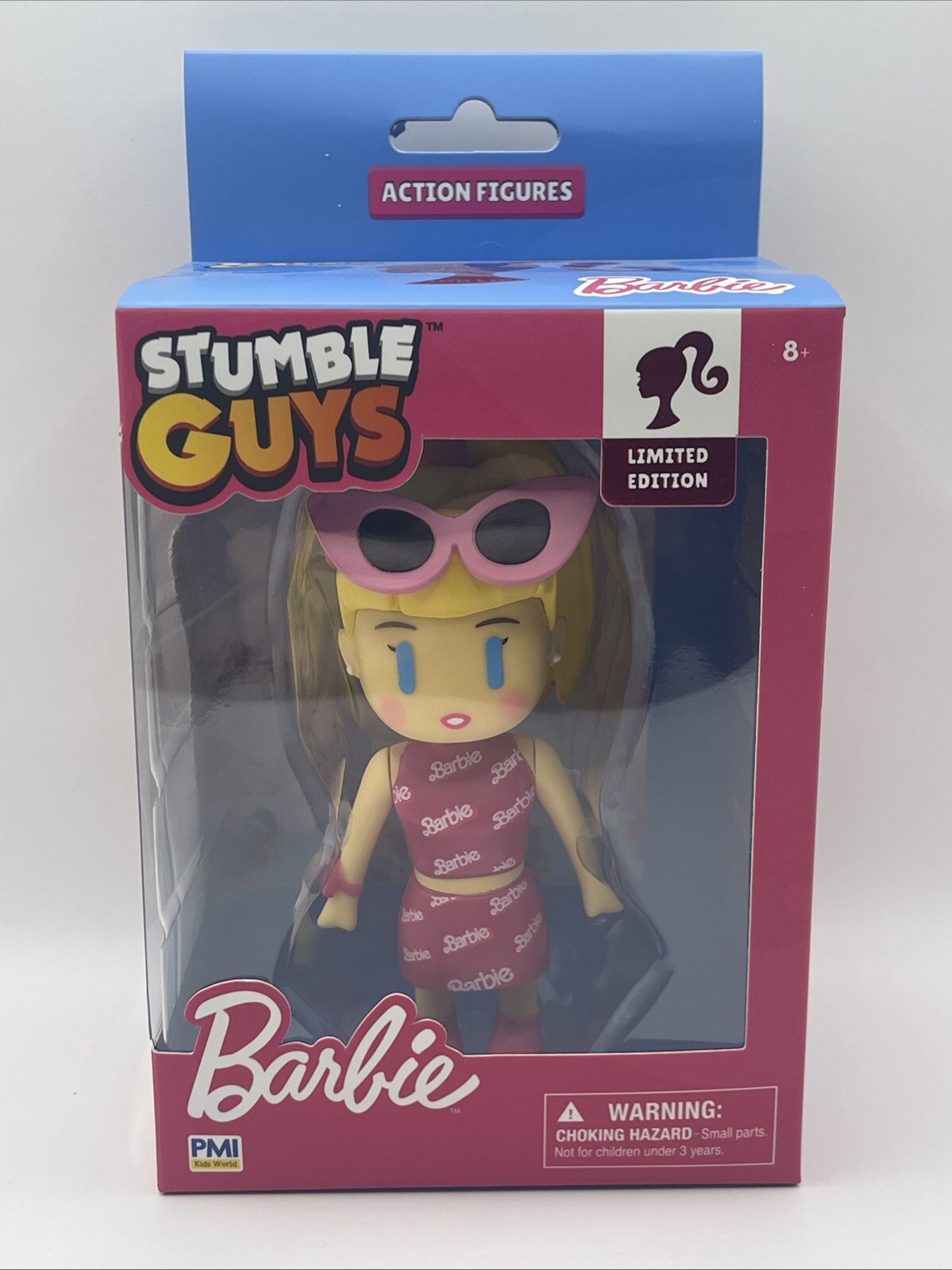 STUMBLE GUYS LEGENDARY BARBIE LIMITED EDITION BOXED 4&Prime; ACTION FIGURE MATTEL