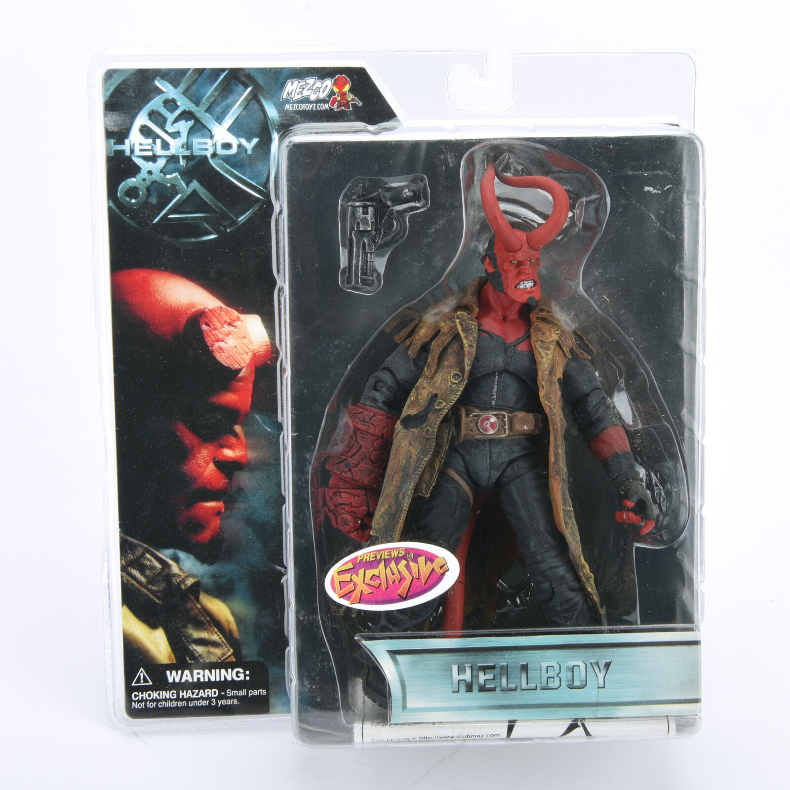 Hellboy Battle Damaged HB 7&Prime; Action Figure Exclusive 1/12 Scale Doll Horn Toys