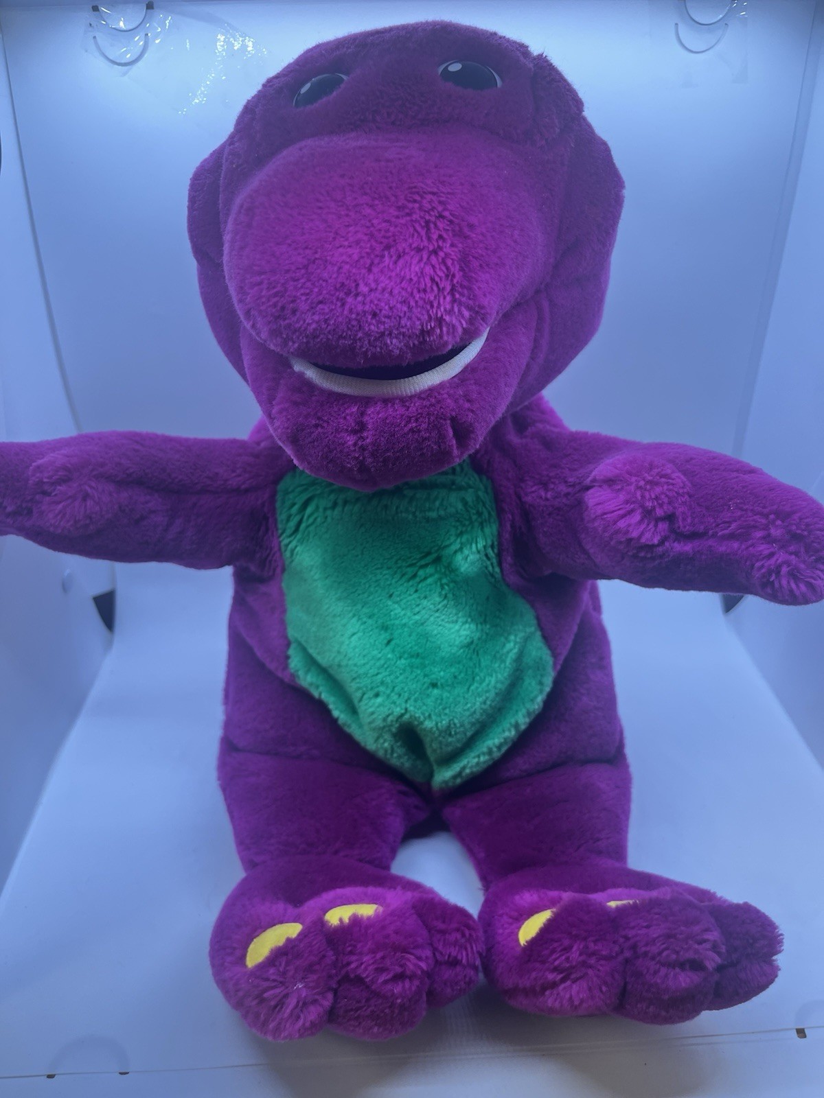 Vintage 1997 ActiMates Barney Plush Microsoft Talking Singing Interactive 14”