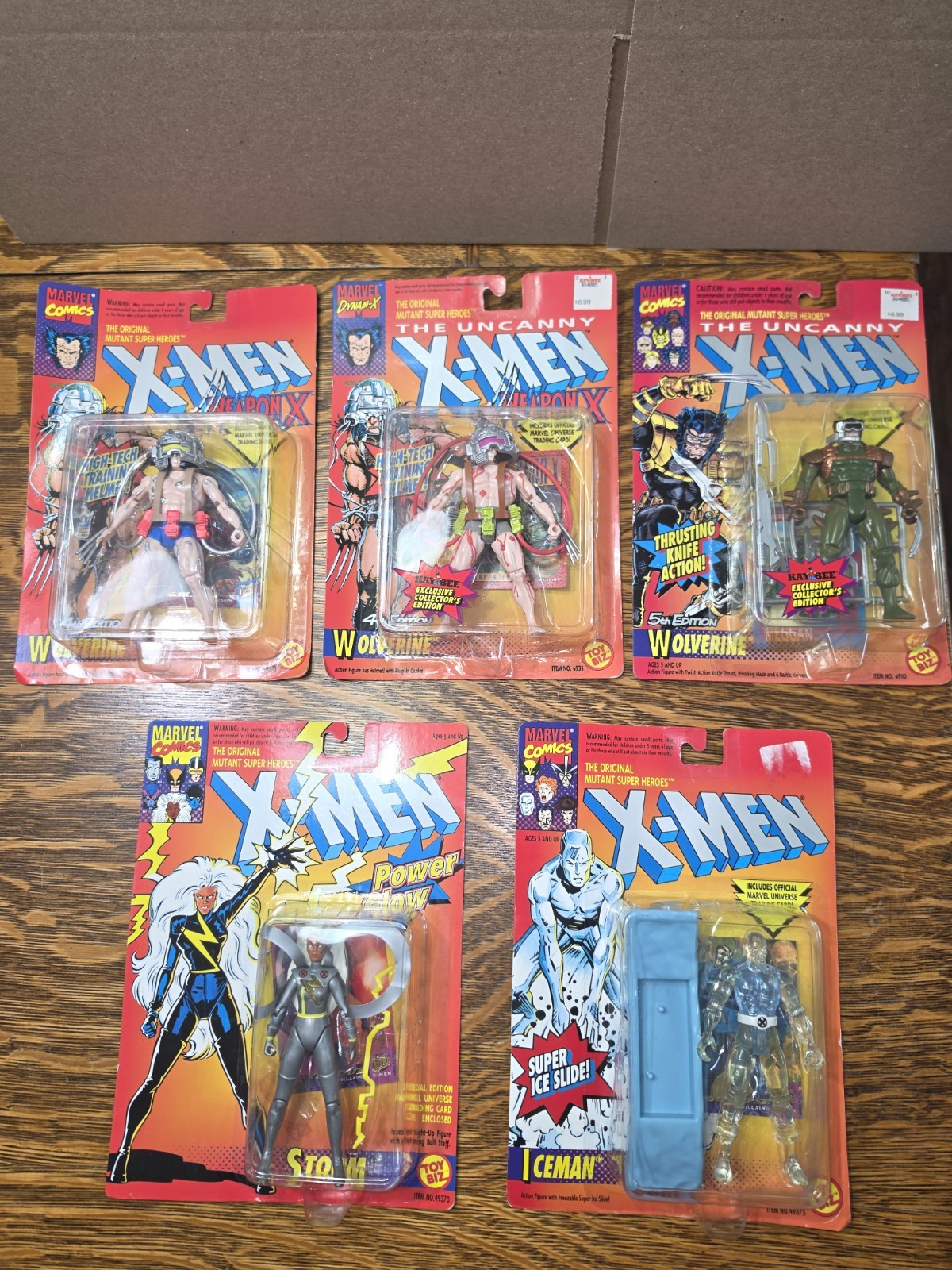 Lot Of 5 Marvel Comics Original Mutant Super Heros The Uncanny X-Men Action…