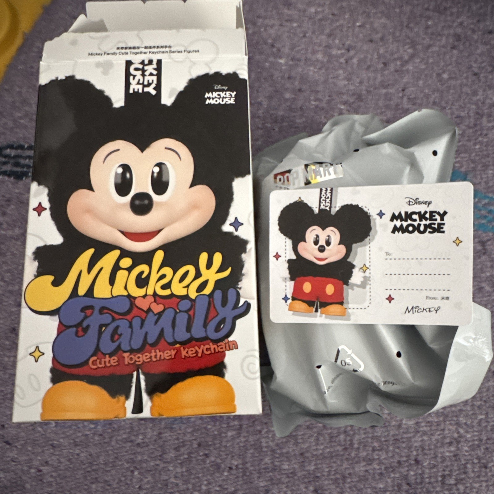 POP MART X Disney Mickey Family Cute Together Keychain Pendant Bag Charm MICKEY