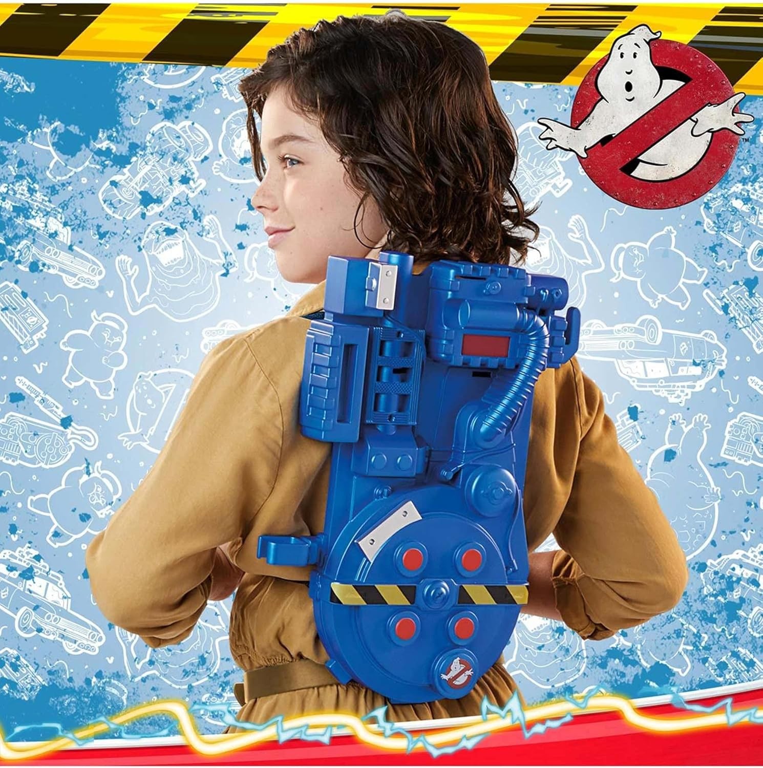 Ghostbusters Movie Proton Pack Roleplay Gear for Kids Ages 5 and Up, Classic…