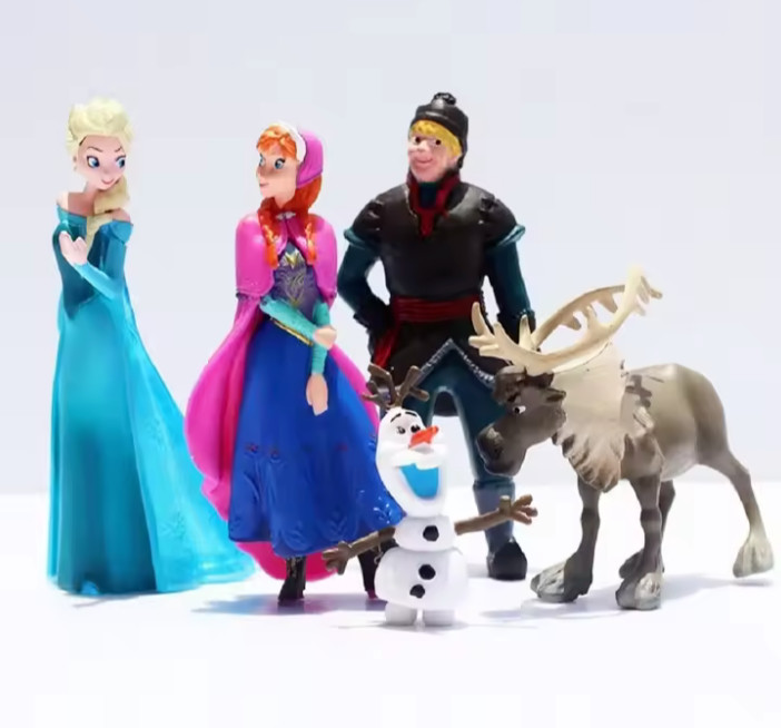 FROZEN CHARACTERS (5 FIGURES) 2.5&Prime; TO 4&Prime; HIGH-PVC-NEXT DAY SHIPPING