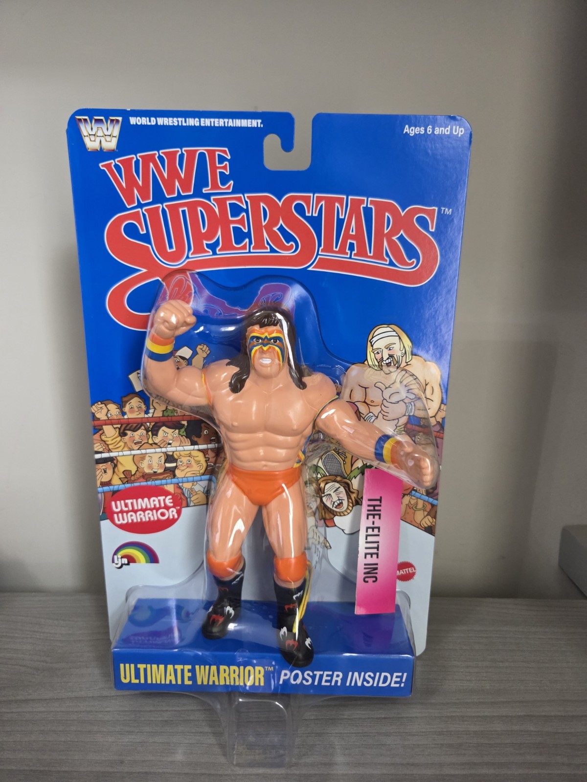 WWE LJN MATTEL SUPERSTARS ULTIMATE WARRIOR 8&Prime; ACTION FIGURE BLUE CARD SHIPS NOW
