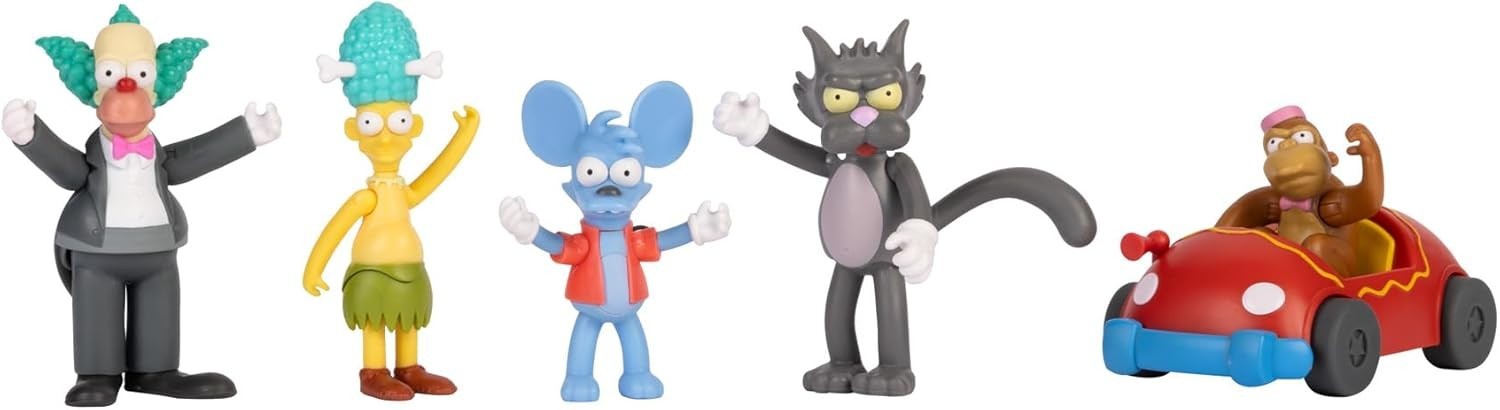 The Simpsons 2.5 Inch Figure Multipack Krusty The Clown Show Set Free Shipping