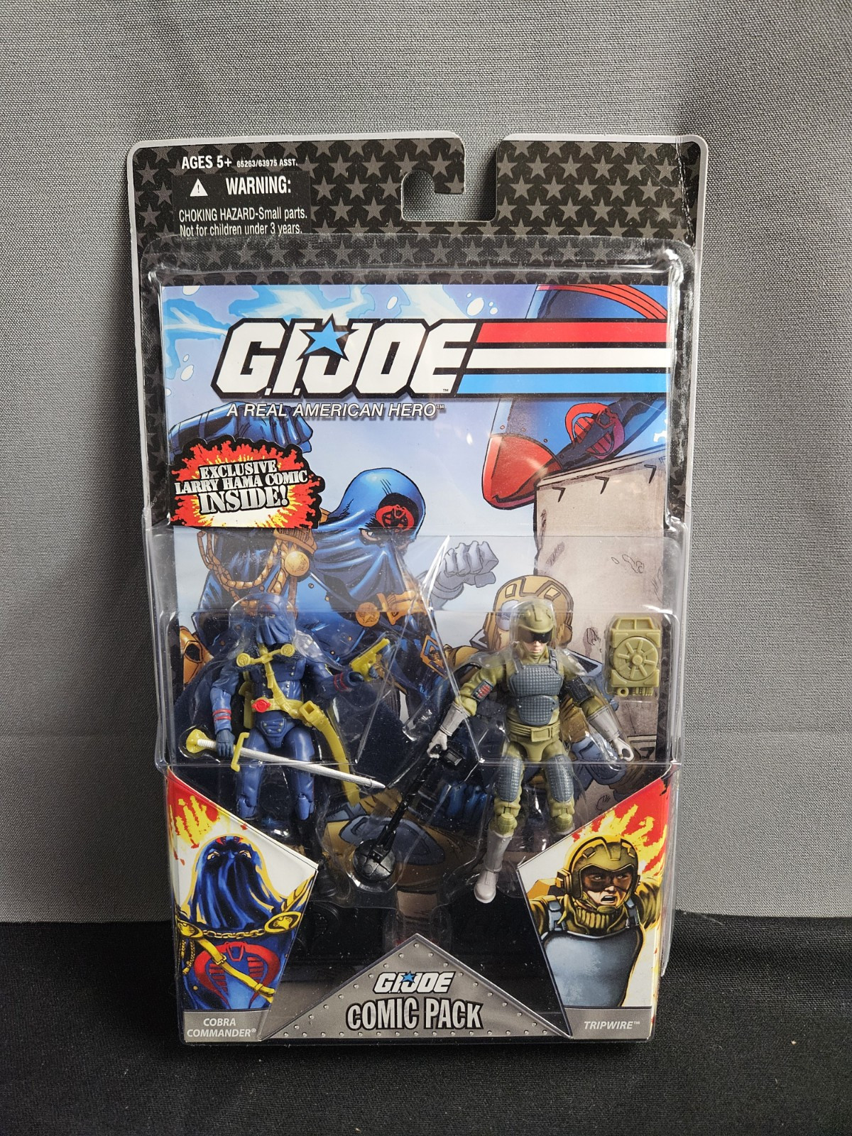 2008 Hasbro Gi Joe Cobra Commander Leader Tripwire Figures Comic Pack Larry Hama