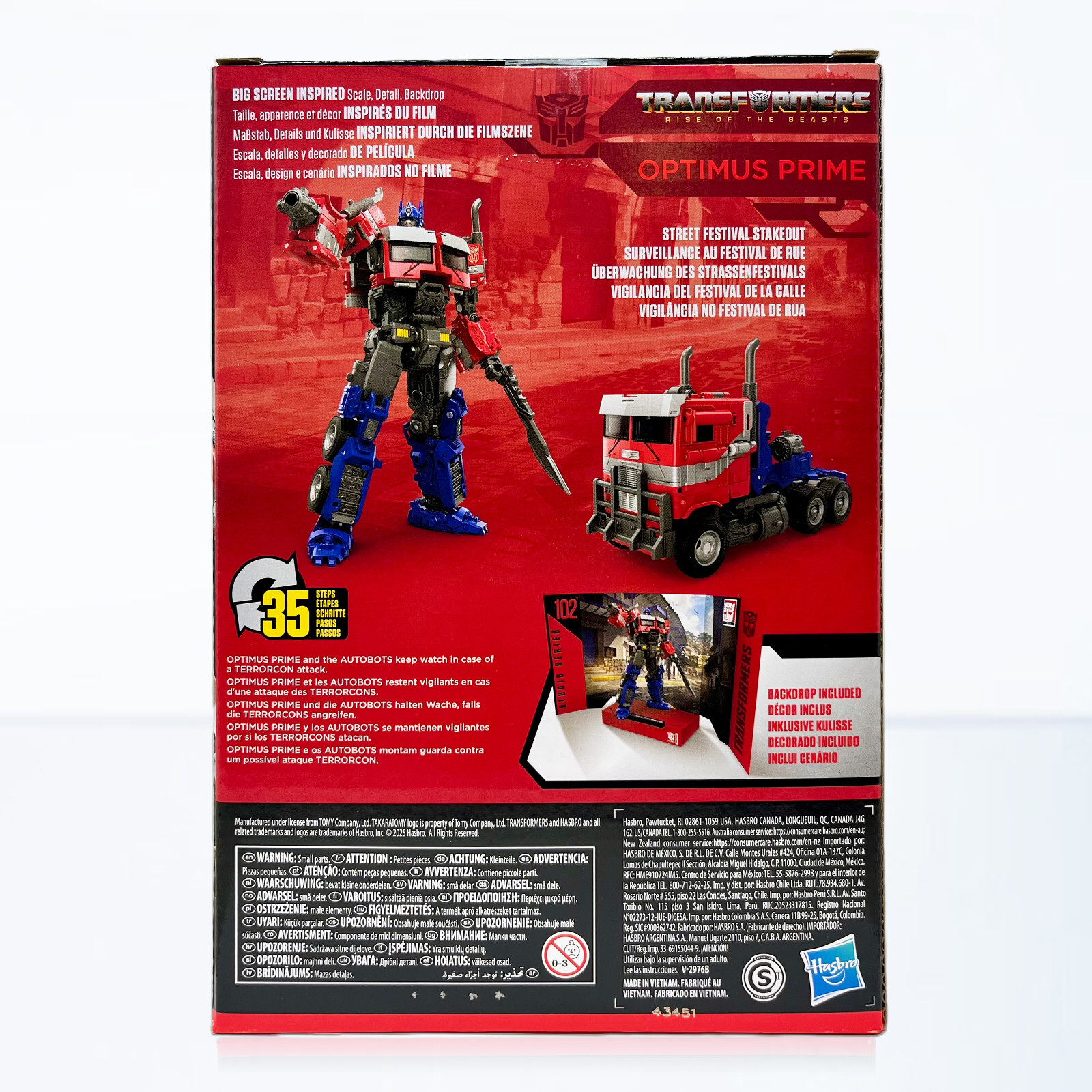 Hasbro Transformers Voyager Class Rise of the Beasts 102 Optimus Prime Figure
