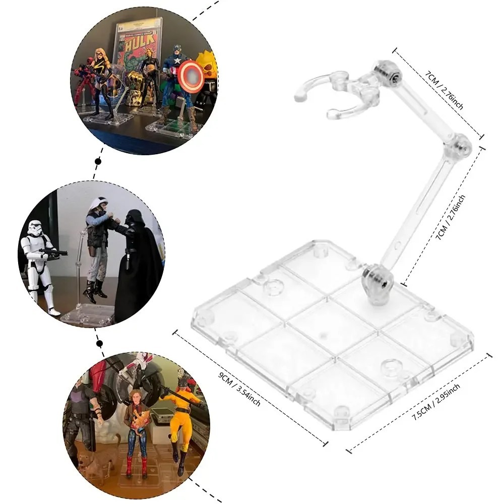 10 × Adjustable Action Figure Display Holder Base Doll Model Support Stand USA