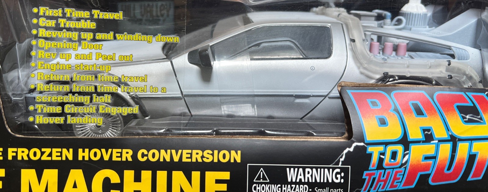 Back to the Future 2 Time Machine 1/15th Scale Frozen Hover DeLorean Brand New