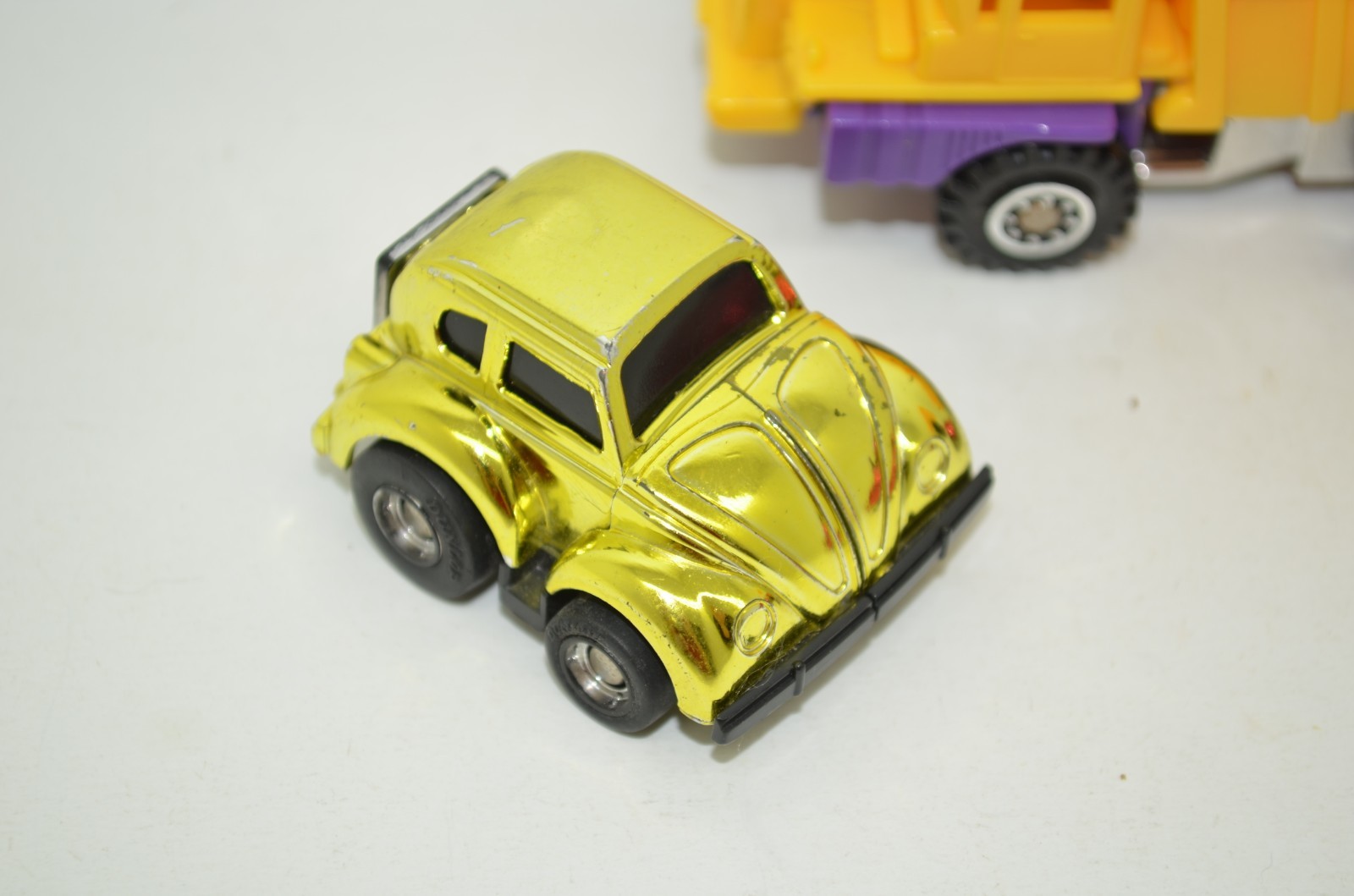 Transformers Vintage G2 Mini Autobots Bumblebee Hubcap Longhaul 1985 Chrome