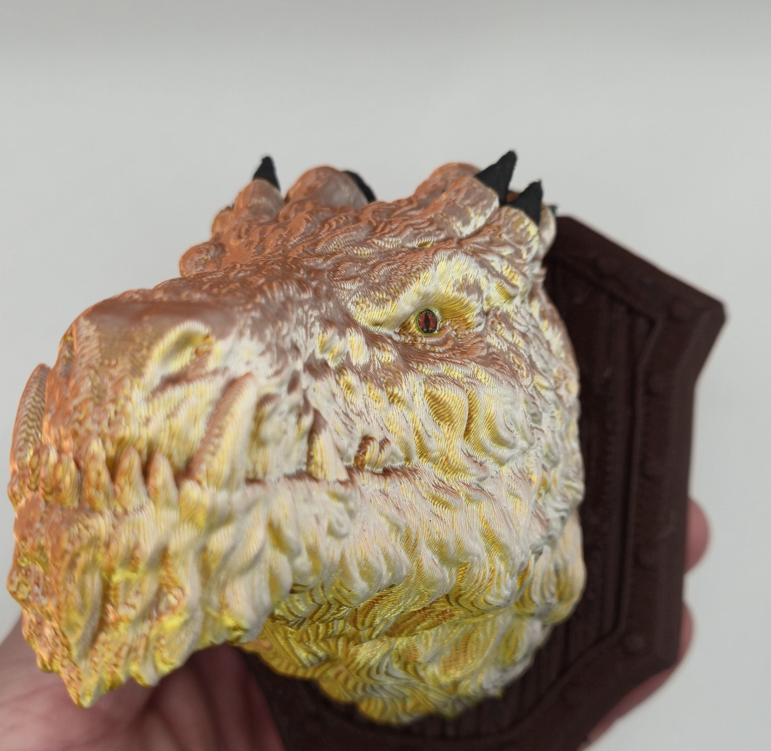 Polar Dragon Head Fantasy Trophy Collector Figure 3D Printed Handmade toy Gift