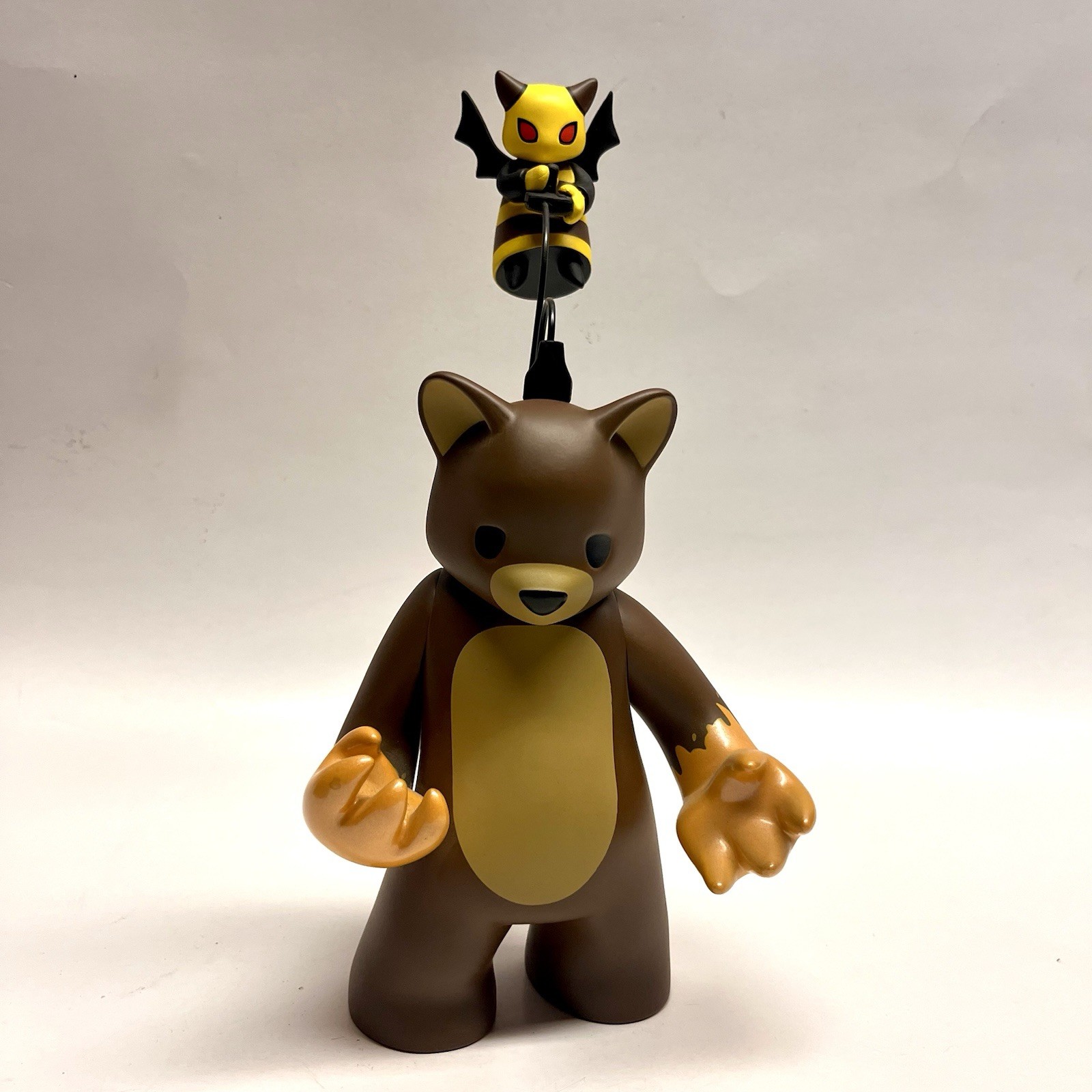 Possessed Honey Bear *BROWN* Munky King Presents On Luke Chueh Painting