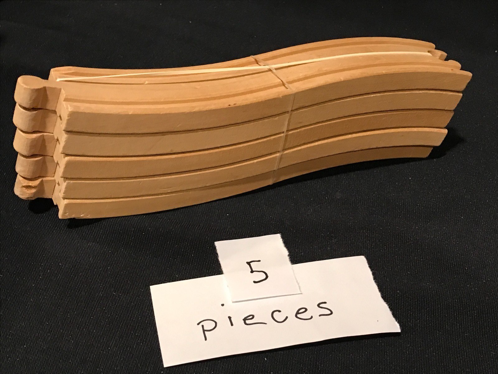 Thomas Train Compatible Wooden Railway; 64 Tracks; 13 Vehicles; 6 Trestles