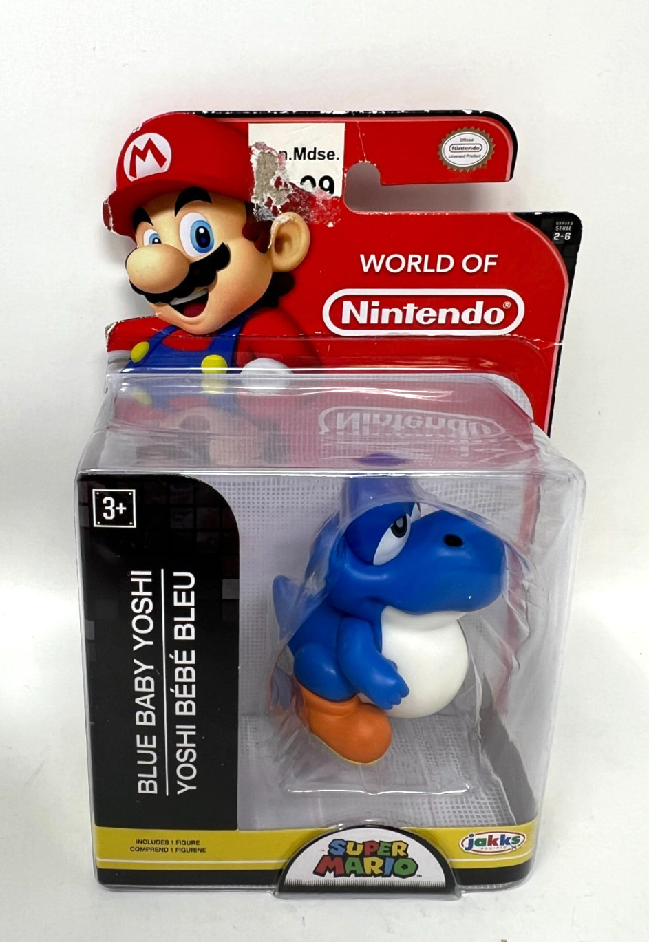 RARE! World of Nintendo 2.5&Prime; BLUE BABY YOSHI Figure Super Mario 2017 in package