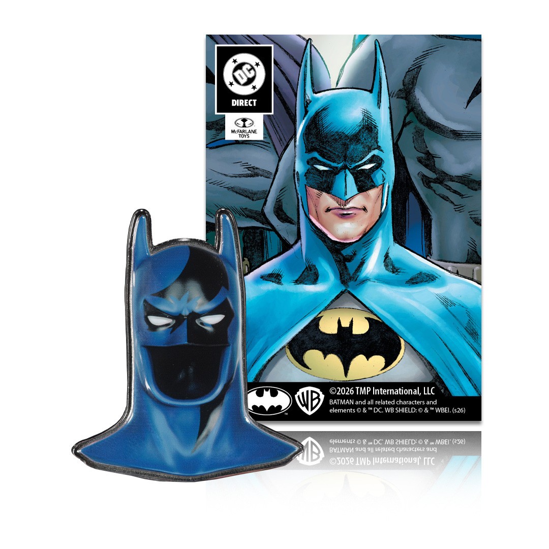 Batman Knightfall Cowl McFarlane Toys Photography 3D Metal Pin