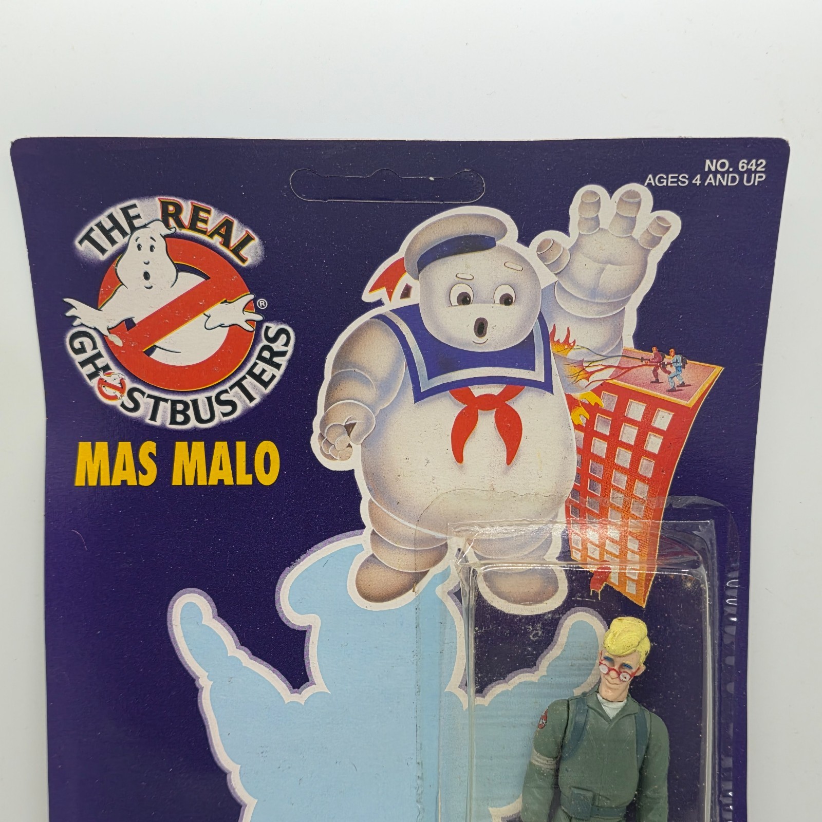 1992 the real ghostbusters jocsa kenner EGON IN CARDBOARD STAY PUFT ERROR RARE