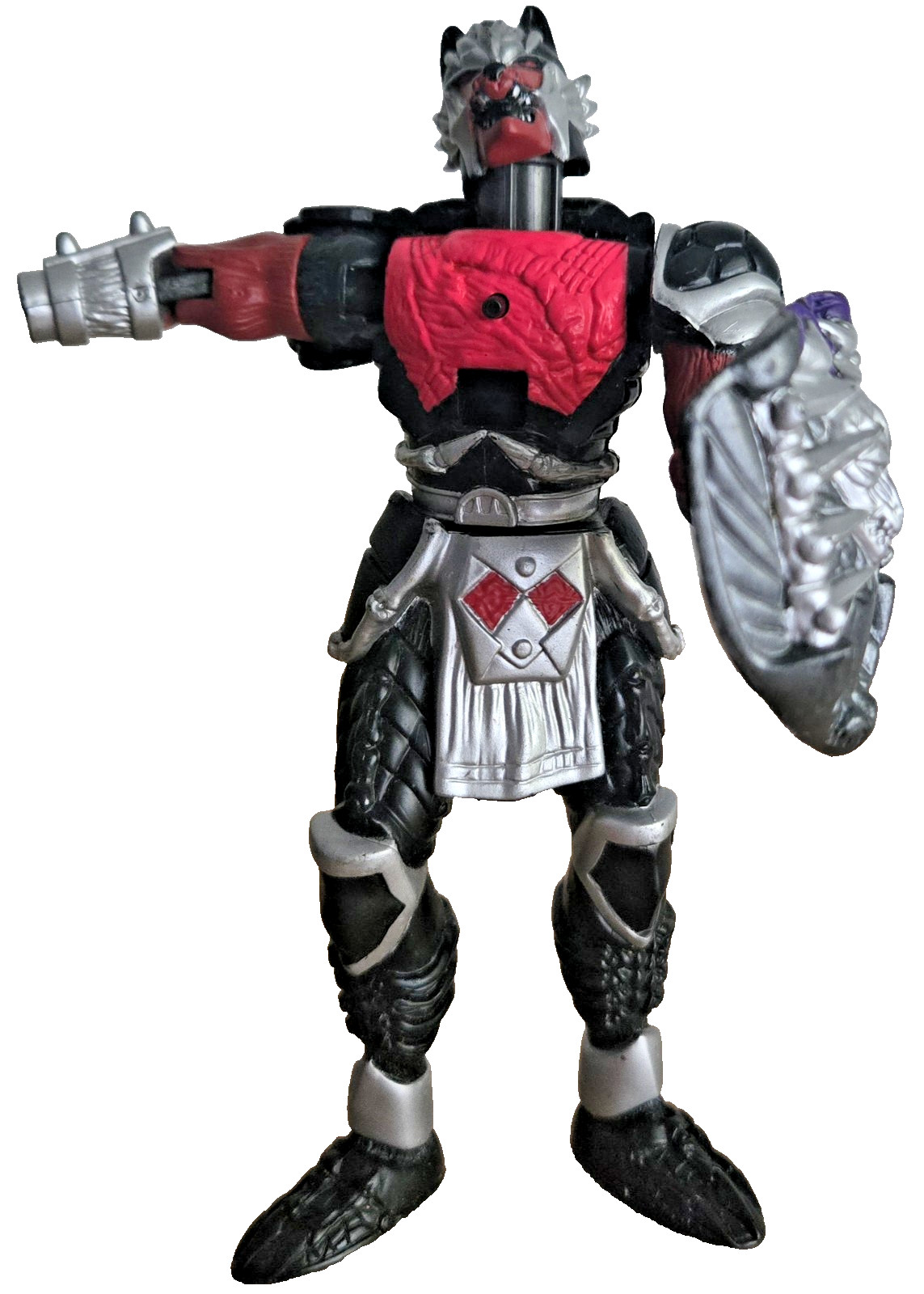 1998 Bandai Saban&rsquo;s Mystic Knights of Tir Na Nog Rock Wolf of Temra. 6in.