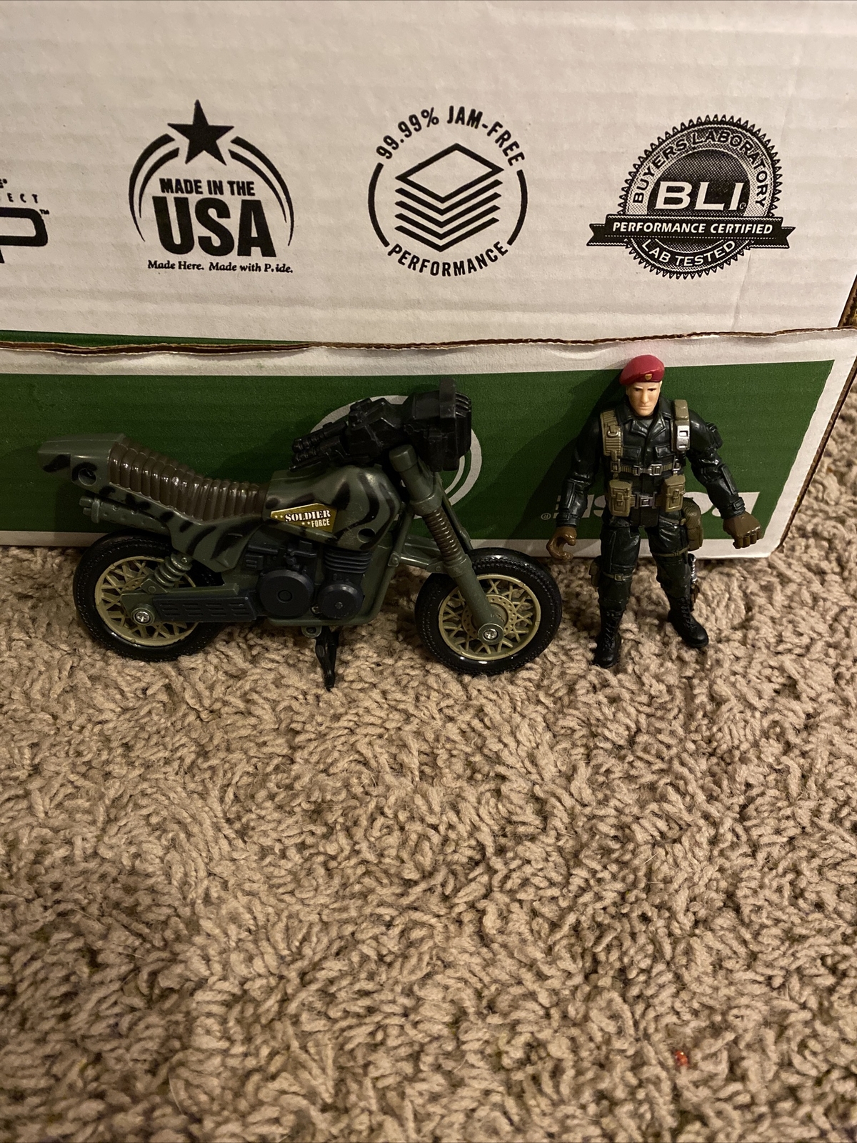 Chap Mei Soldier Force Motorcycle Dirt Bike Action W/ Colonel Stewart K1