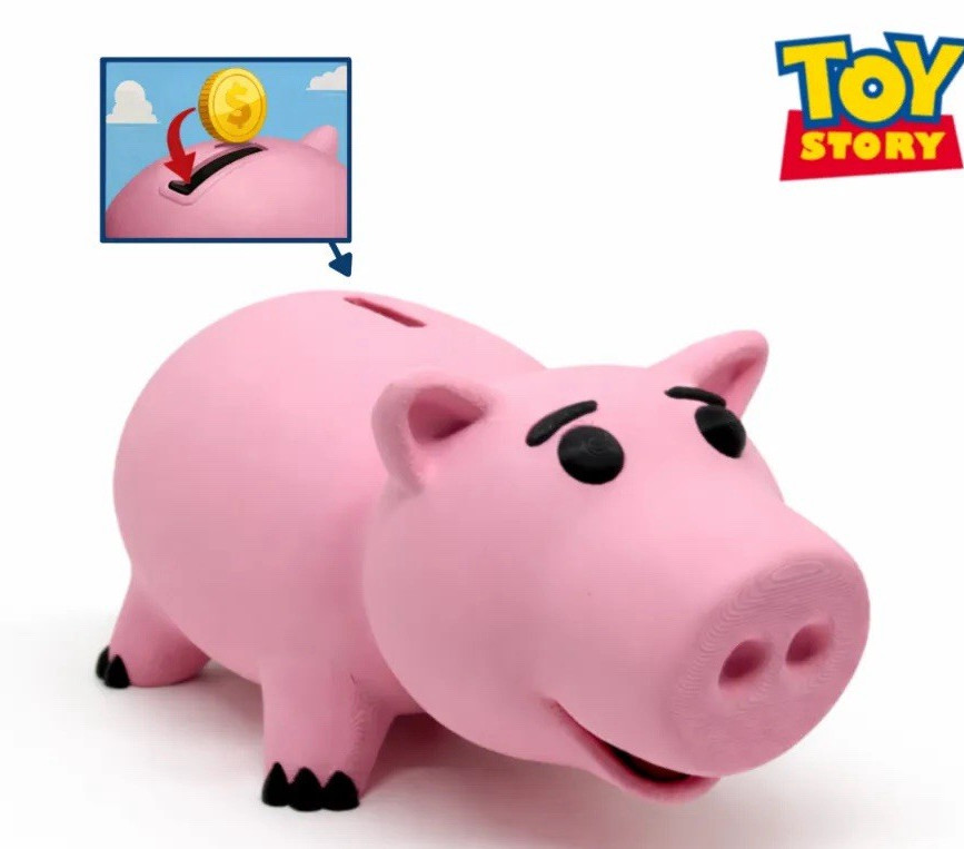 Toy Story 5 Hamm Pig Pink Plastic Piggy Bank Coin Bank Pig Bank
