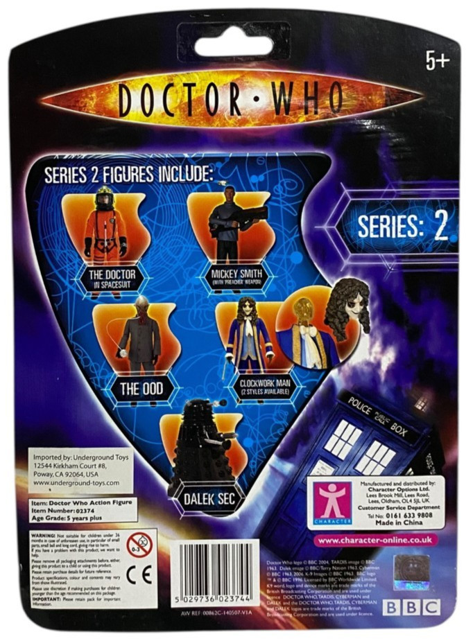 Doctor Who Clockwork Man Blue Poseable Action Figure Series 2 Action Figure NEW