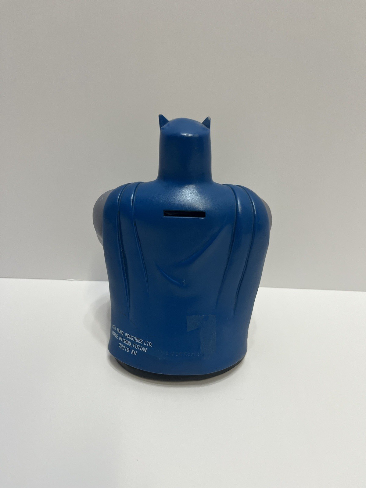 DC COMICS BATMAN PLASTIC BUST FIGURE BANK NO STOPPER KIU HUNG INDUSTRIES GOOD