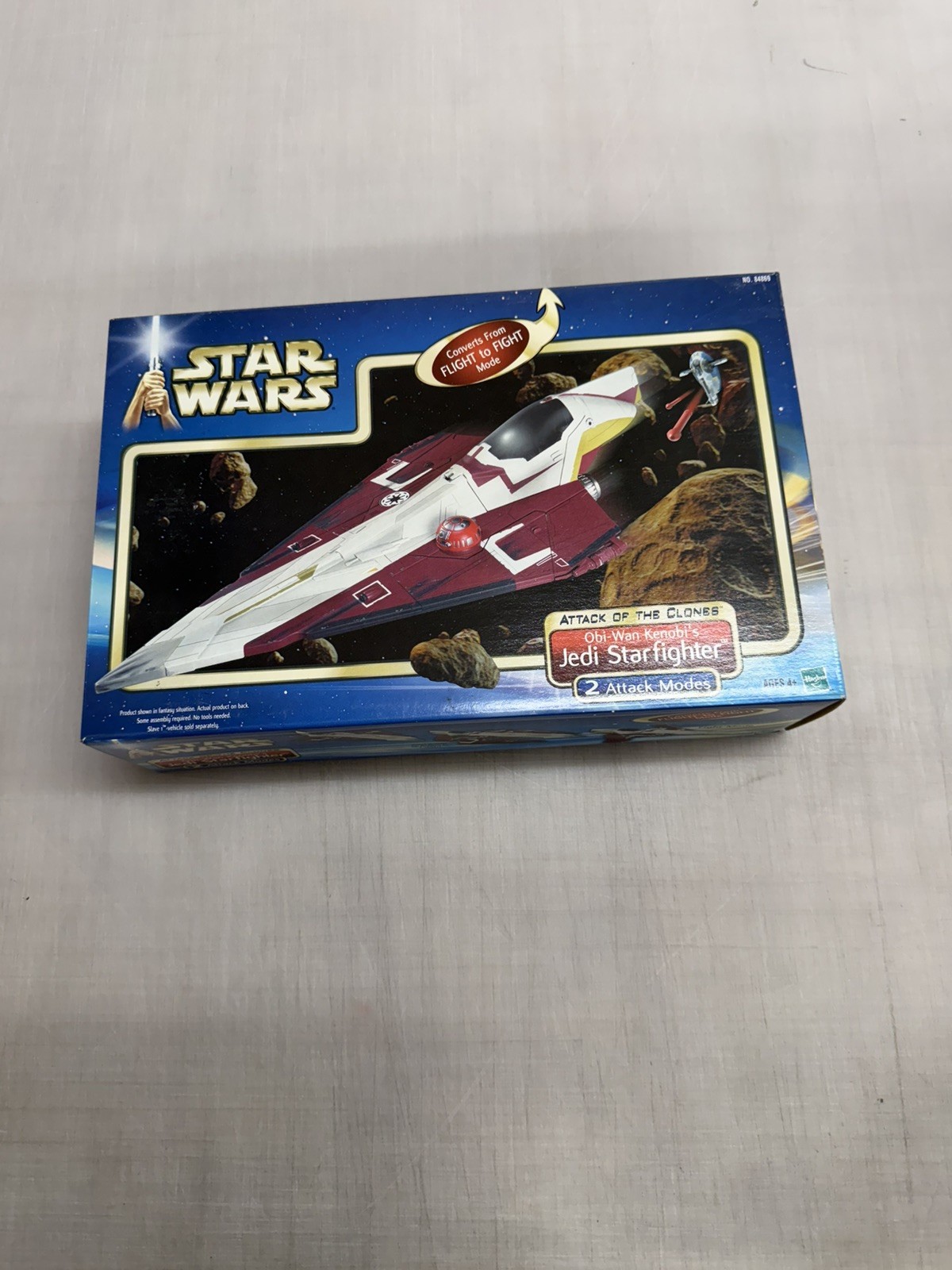 OBI WAN KENOBI&rsquo;S JEDI STARFIGHTER STAR WARS ATTACK OF CLONES HASBRO 2001 SEALED