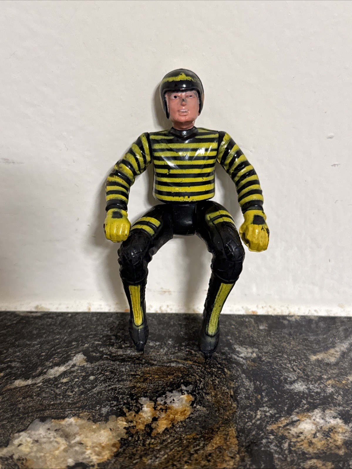 1973 Kenner TTP Turbo Tower of Power 3.75&Prime; Bumble Bee Suit Motorcycle Rider