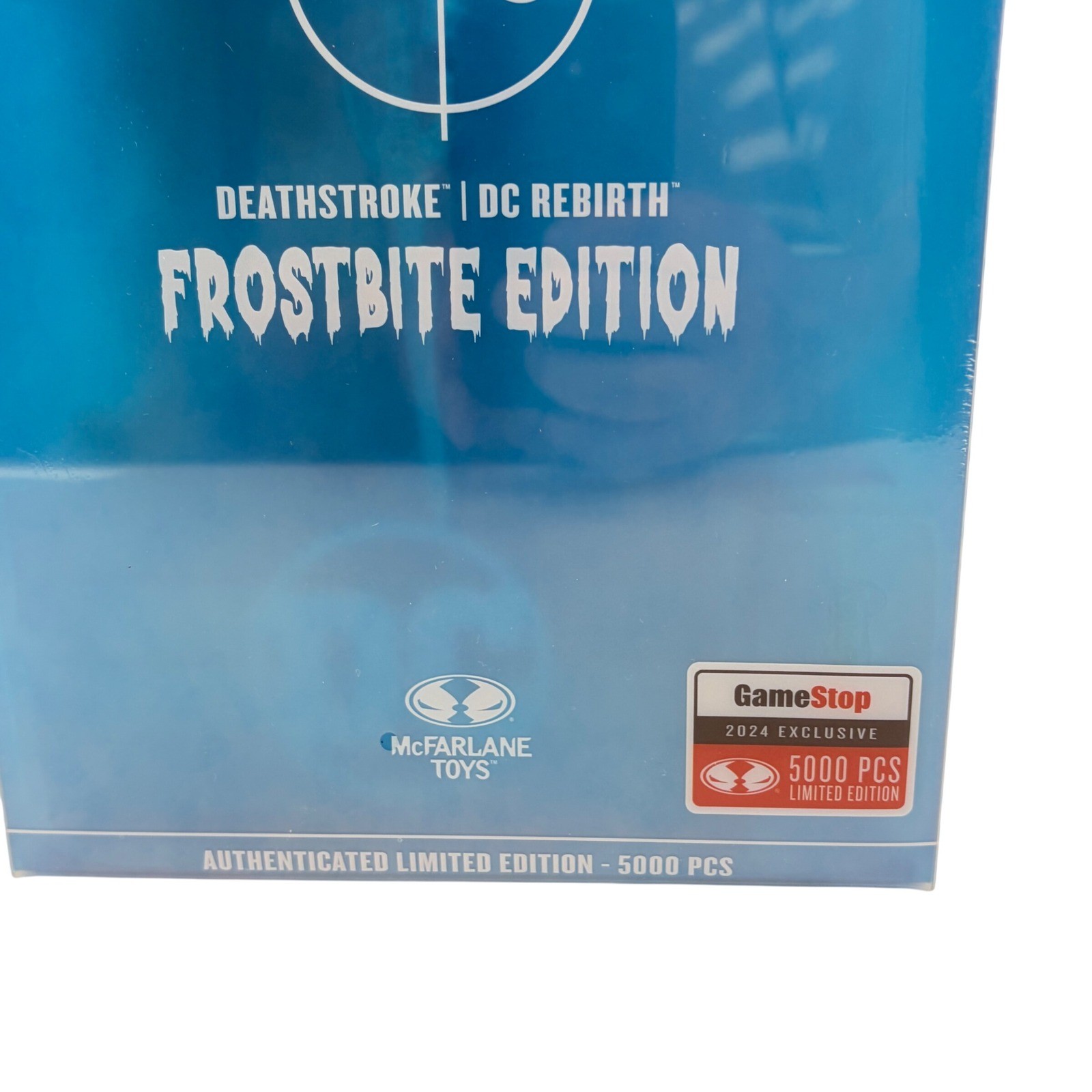 McFarlane DC Multiverse Deathstroke Frostbite Edition Gold Label GameStop 1/5000