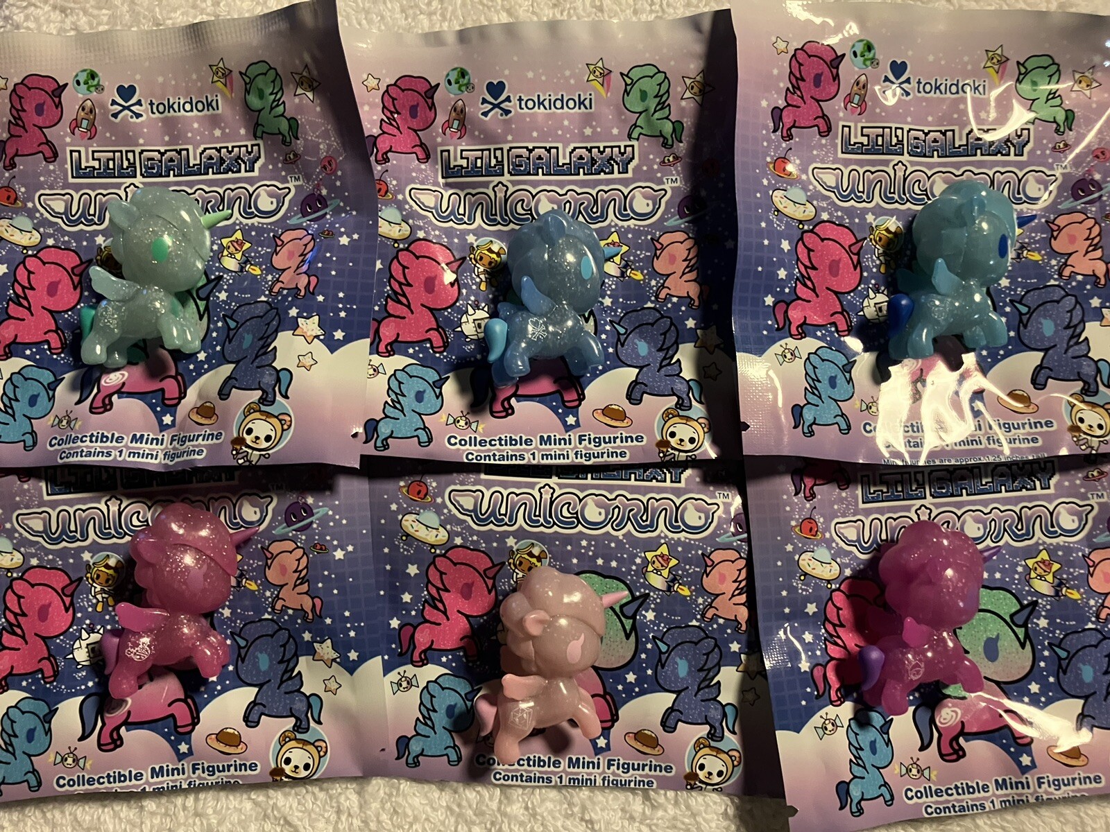Mini Lil&rsquo; Galaxy X6 Lot Tokidoki Unicorno Donutella Adios SANDy & Diamante Stars