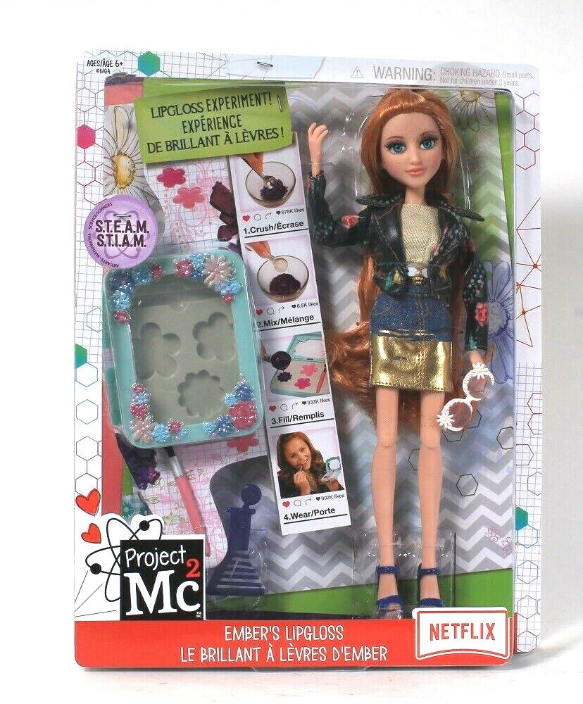 MGA Entertainment Project Mc2 Netflix STEAM Ember&rsquo;s Lipgloss Experiment 6 Up