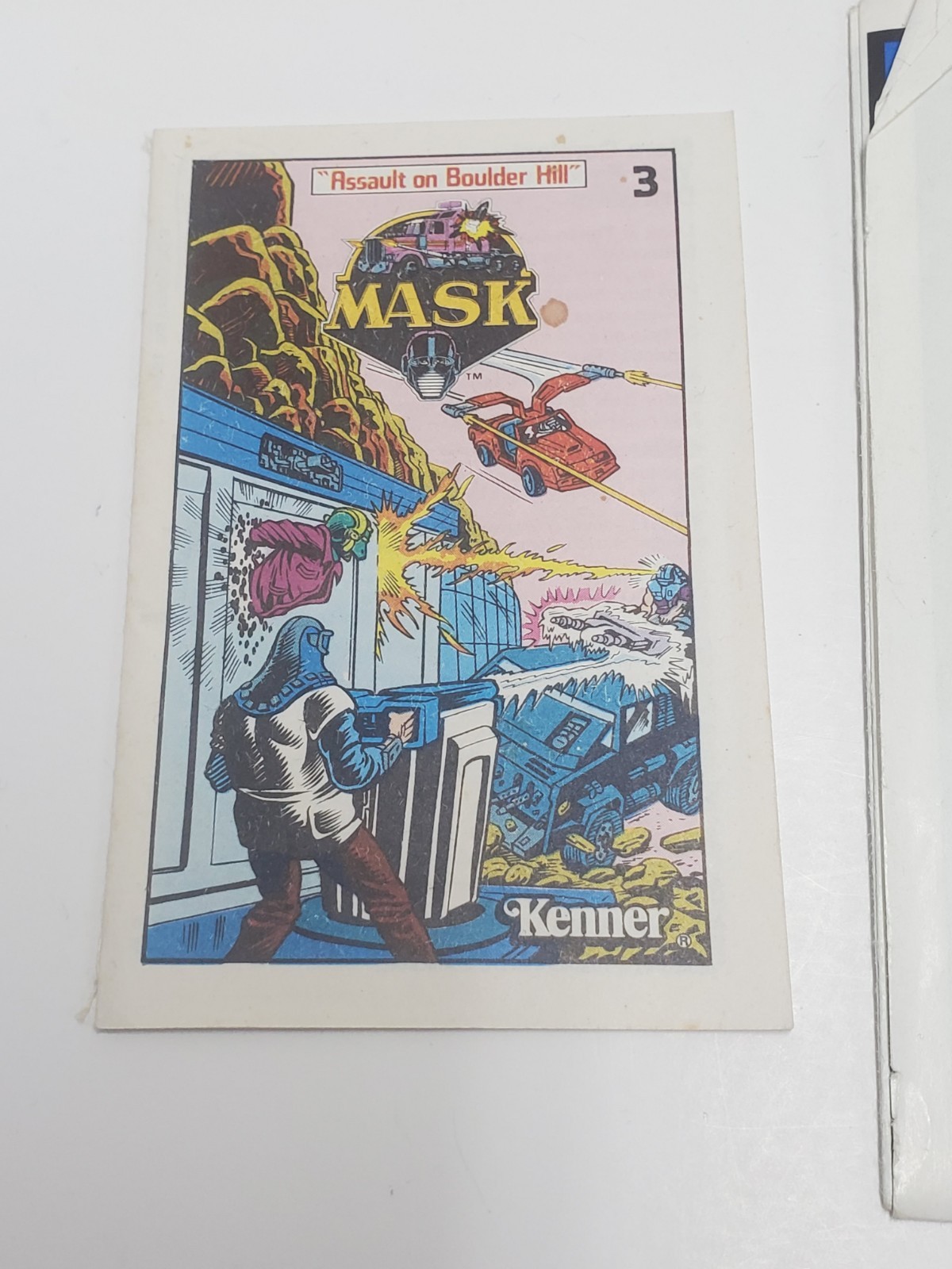 M.A.S.K. 1980s Kenner Mask Insert Poster Calendar Comic Book Lot Vintage Red