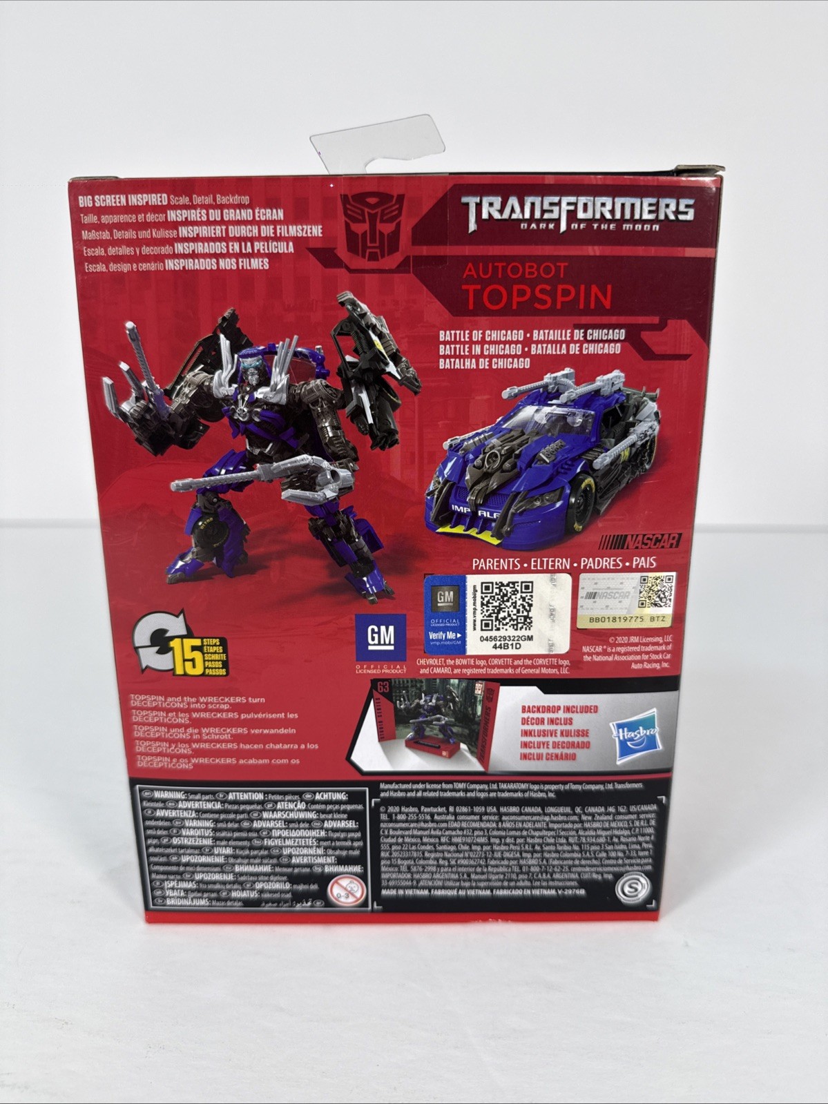 Transformers Autobot TOPSPIN Studio Series 63 Deluxe Class Hasbro DOTM RARE