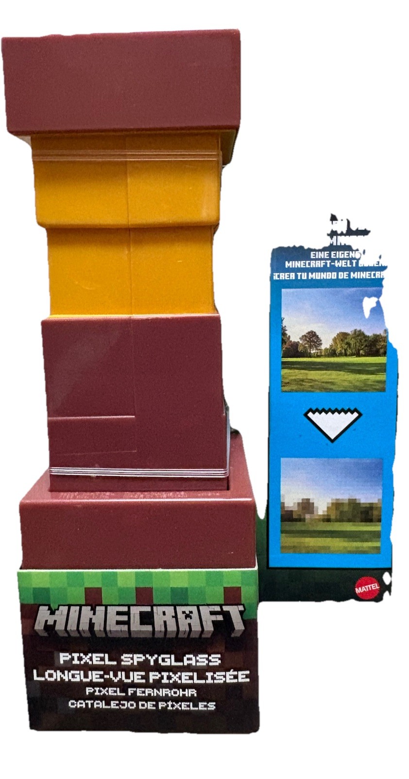 Minecraft Pixel Spyglass Accessory Toy with Pixelating View Lens 2025 NEW 6+