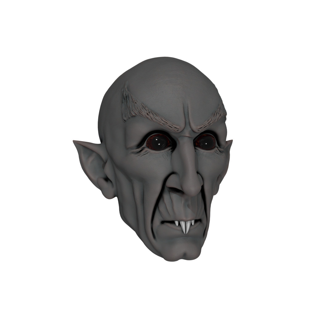 1/12 Scale Head [Unpainted]: Man Bat (Nosferatu 1922)