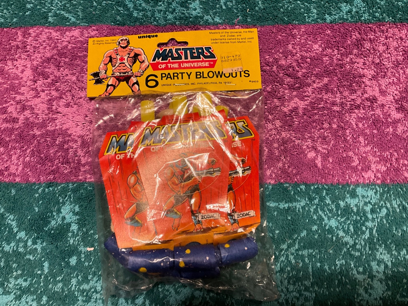 Masters Of The Universe 6 Party Blowouts New Sealed Vintage Unique Zodac